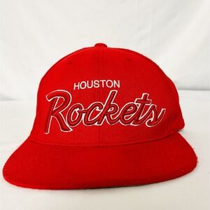 Men's Houston Rockets Mitchell & Ness Champ Year Trophy Snapback Hat 1994 Red
